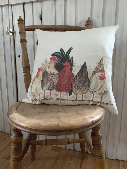 Kuddfodral - Höns 45x45cm