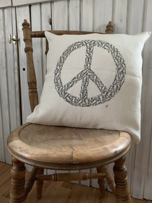 Kuddfodral - Peace Cows 45x45cm