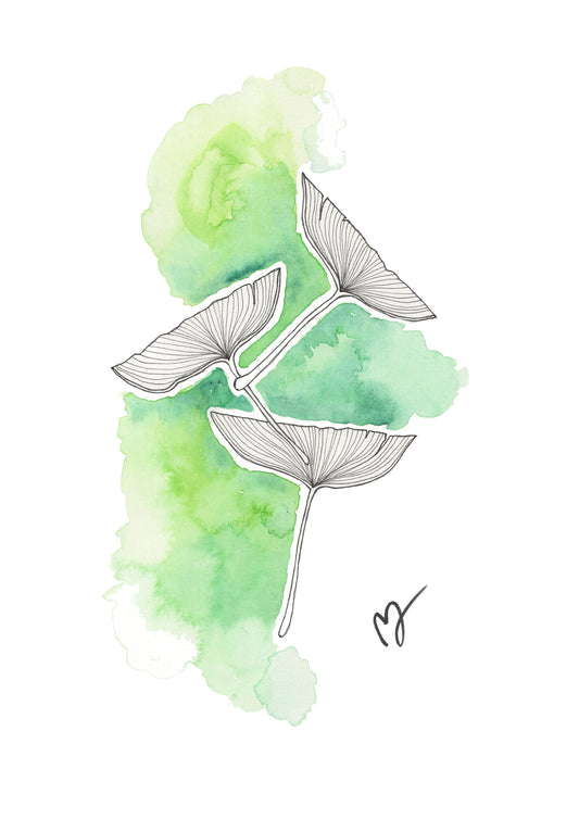 Line Art Leaf