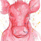 Pop Art Cow (Röd)