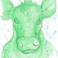 Pop Art Cow (Grön)